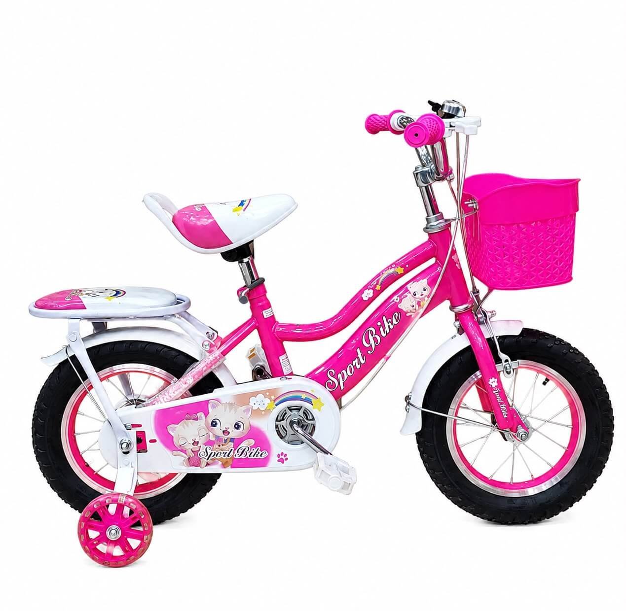 Vélo enfant fille 12 pouces rose