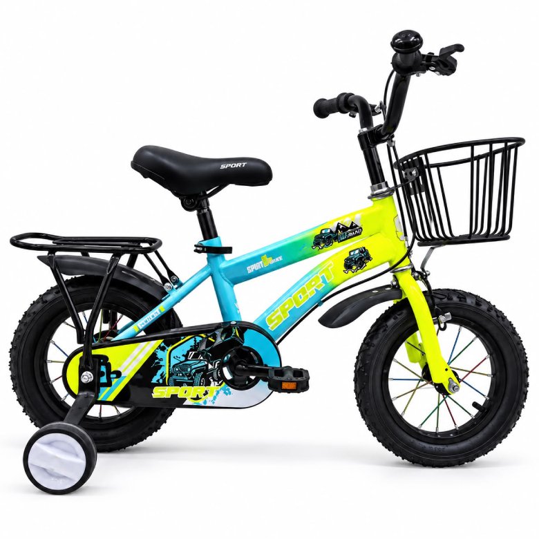 Vélo enfant 12 pouces avec roues stabilisatrices