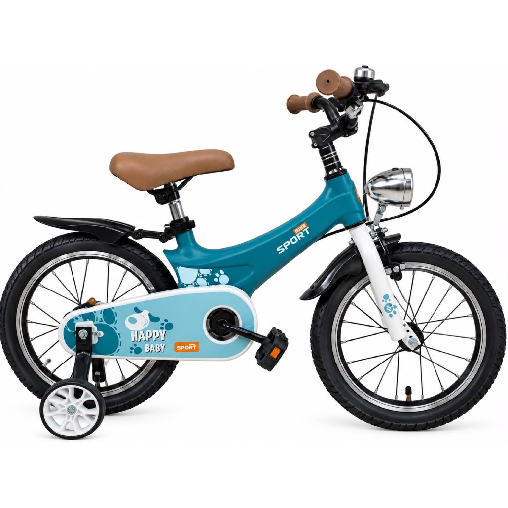 Vélo enfant 16 pouces sport bike beige avec roues stabilisatrices